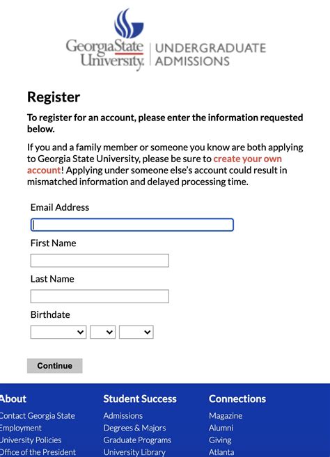 georgia state university application login